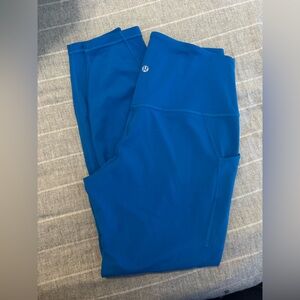 Lululemon Athletic Leggings in Vibrant Blue size 10